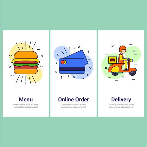 online food order vector