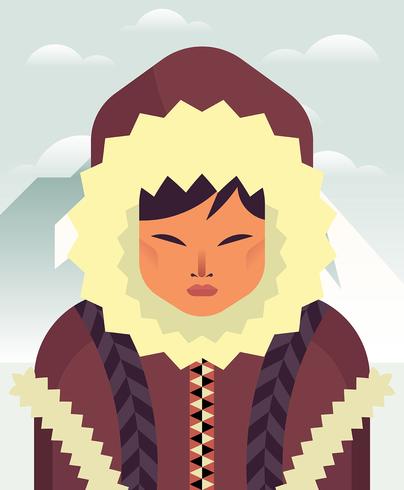 Eskimos Illustration vector