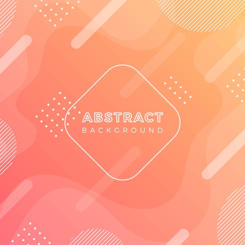 Flat Orange Abstract Vector Background