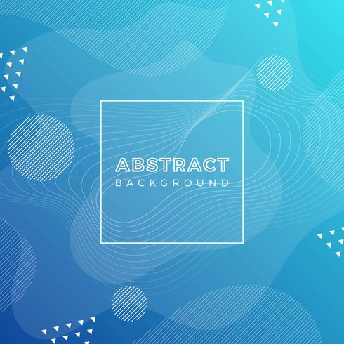 Flat Blue Abstract Vector Background