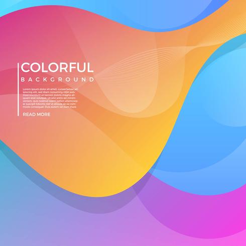 Flat Geometric Colorful Vector Background