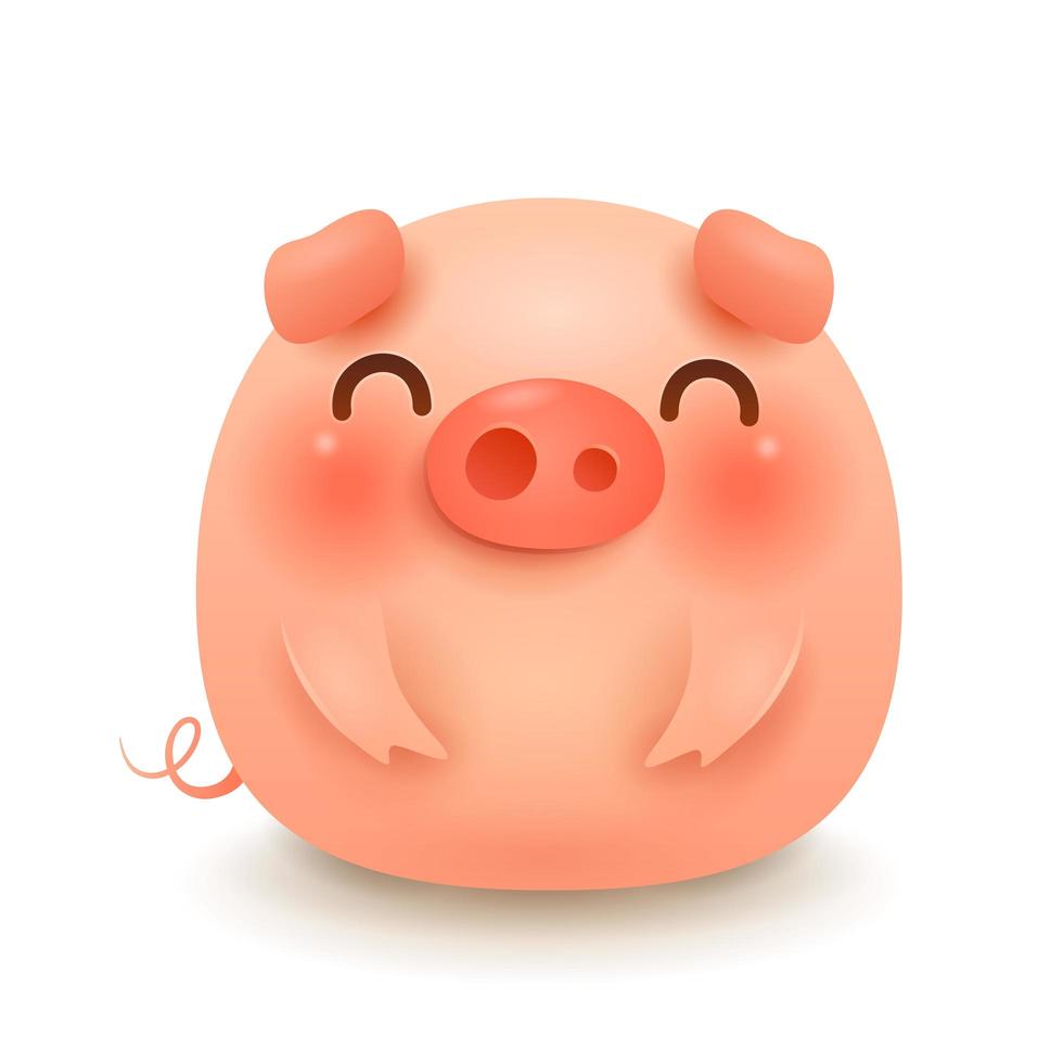 The Fat Little Pig vector