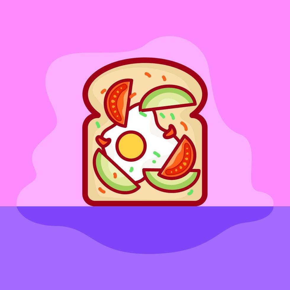 Avocado Toast vector