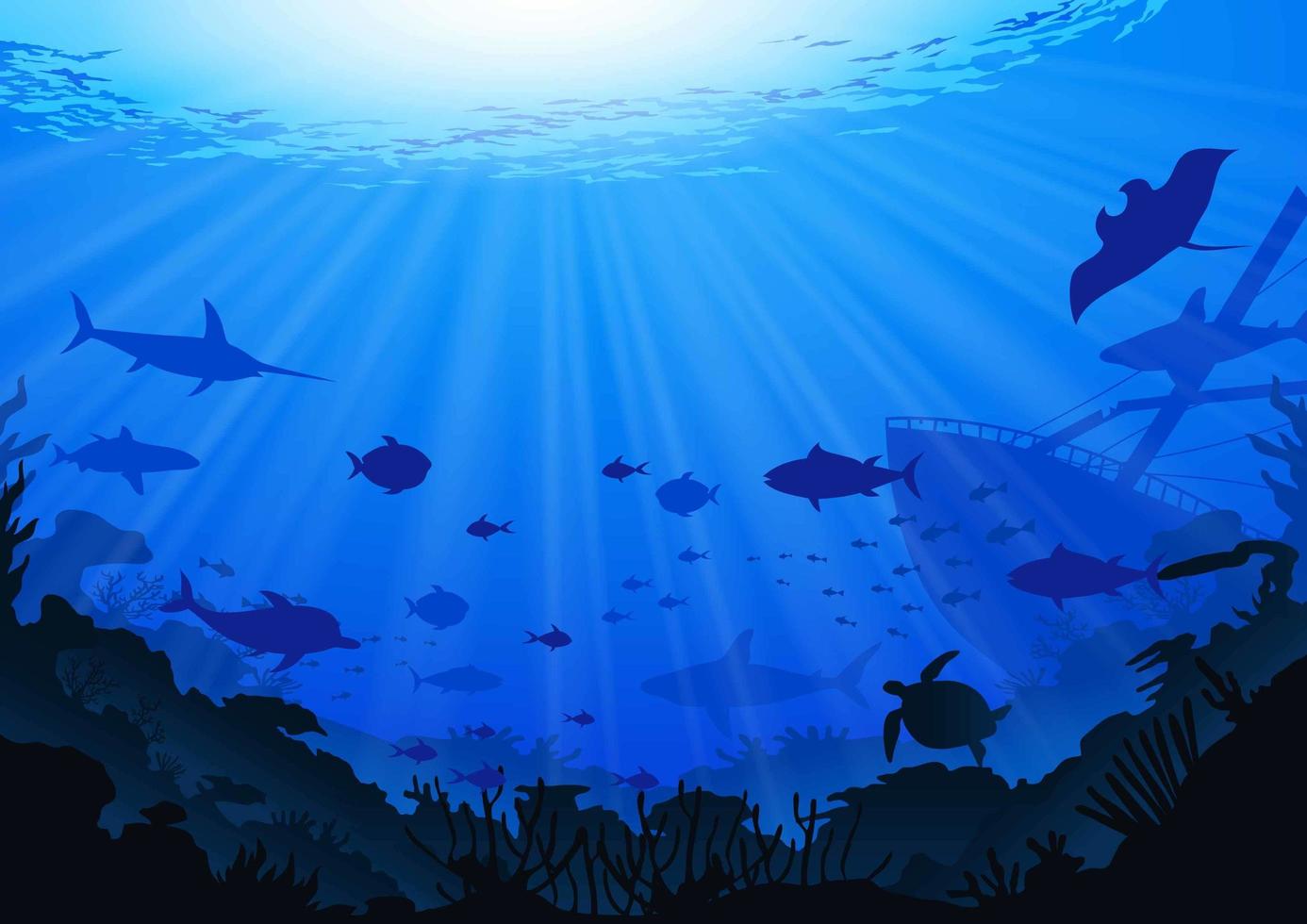 Ocean Background vector