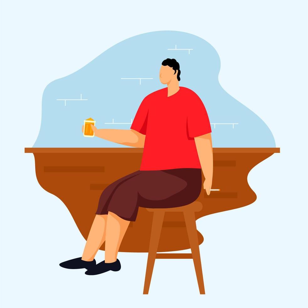 guys drinking beer vector