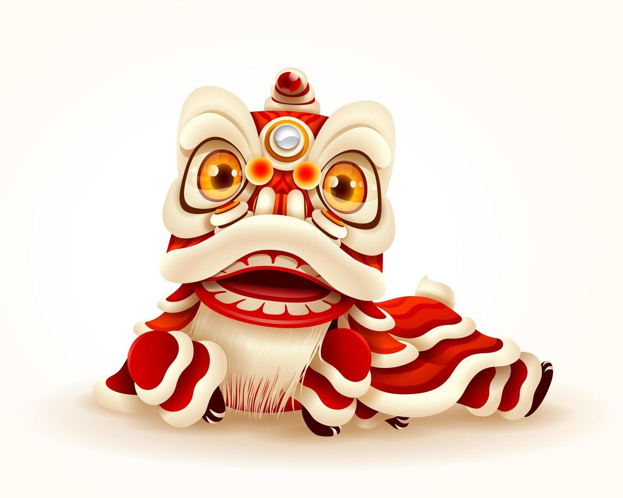 Chinese New Year Lion Dance vector