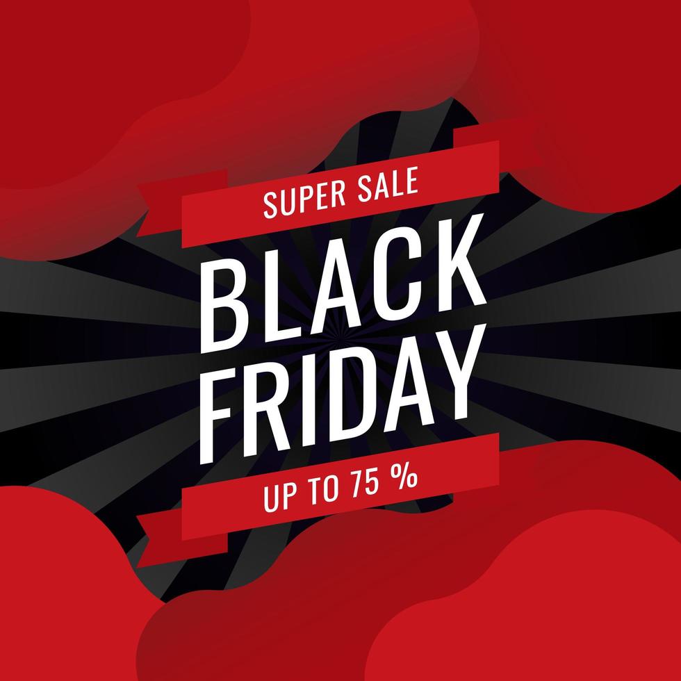 Black Friday Banner Sale Inscription Best Design Template vector