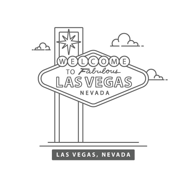 Welcome to Las vegas sign stock vector. Illustration of drawing