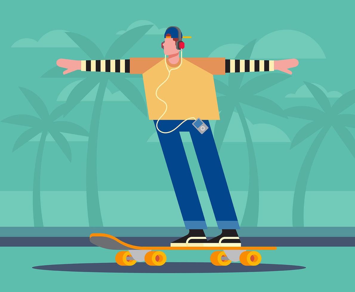 Beach Activities Illustration vector