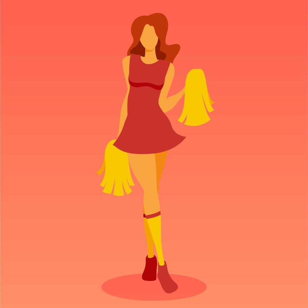 cheerleader vector