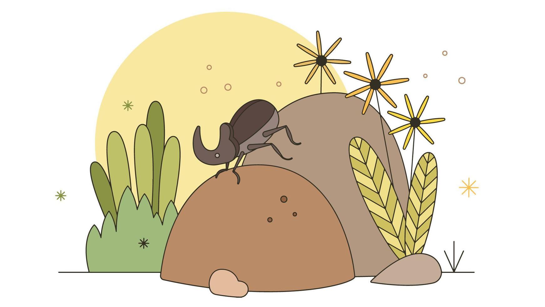 Dung Beetle Vector