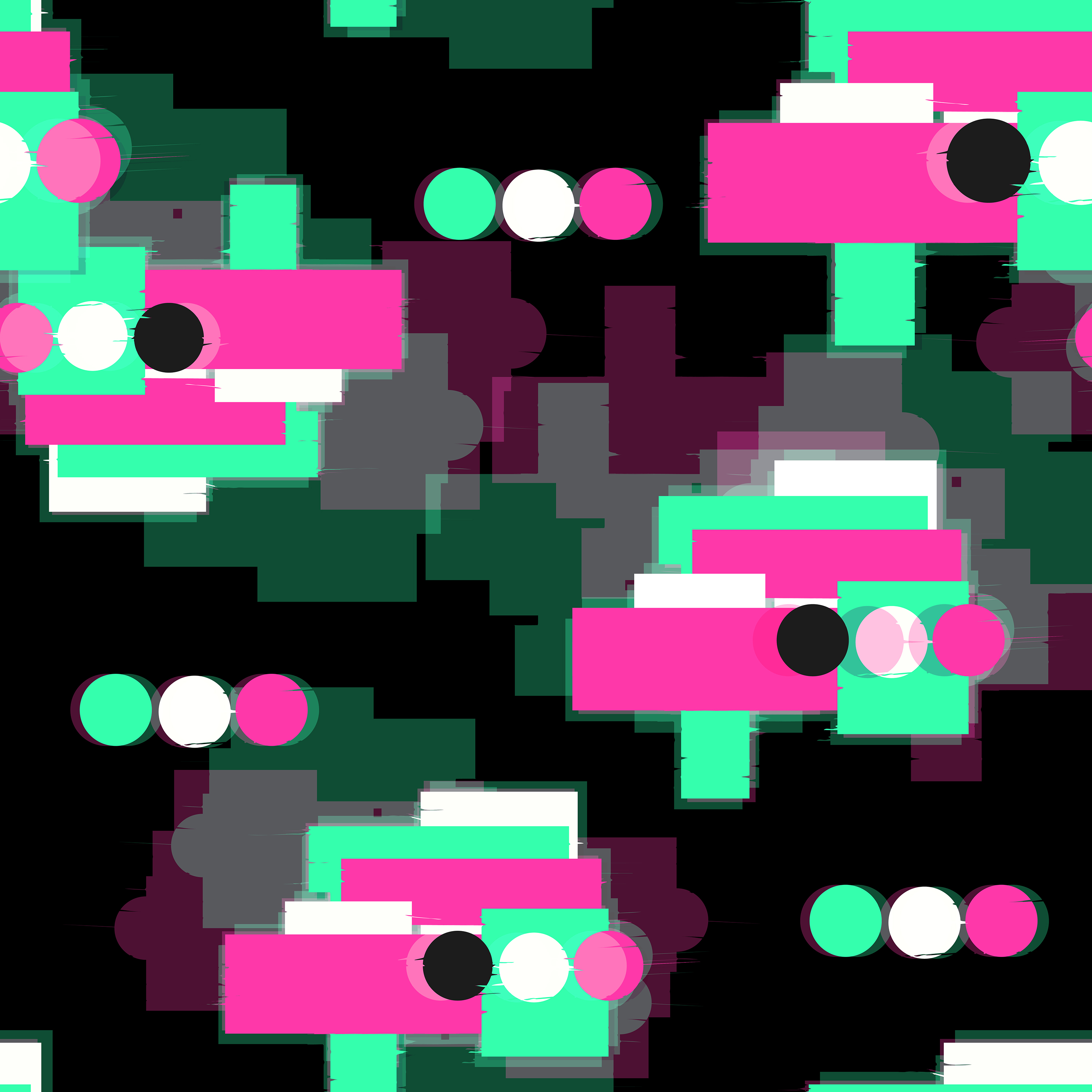 DIgital glitch seamless pattern 274285 Vector Art at Vecteezy