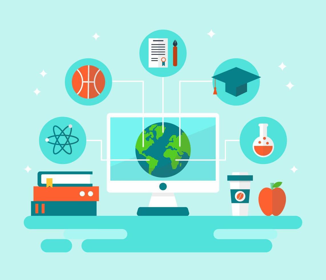 Global Education Student Exchange Vector