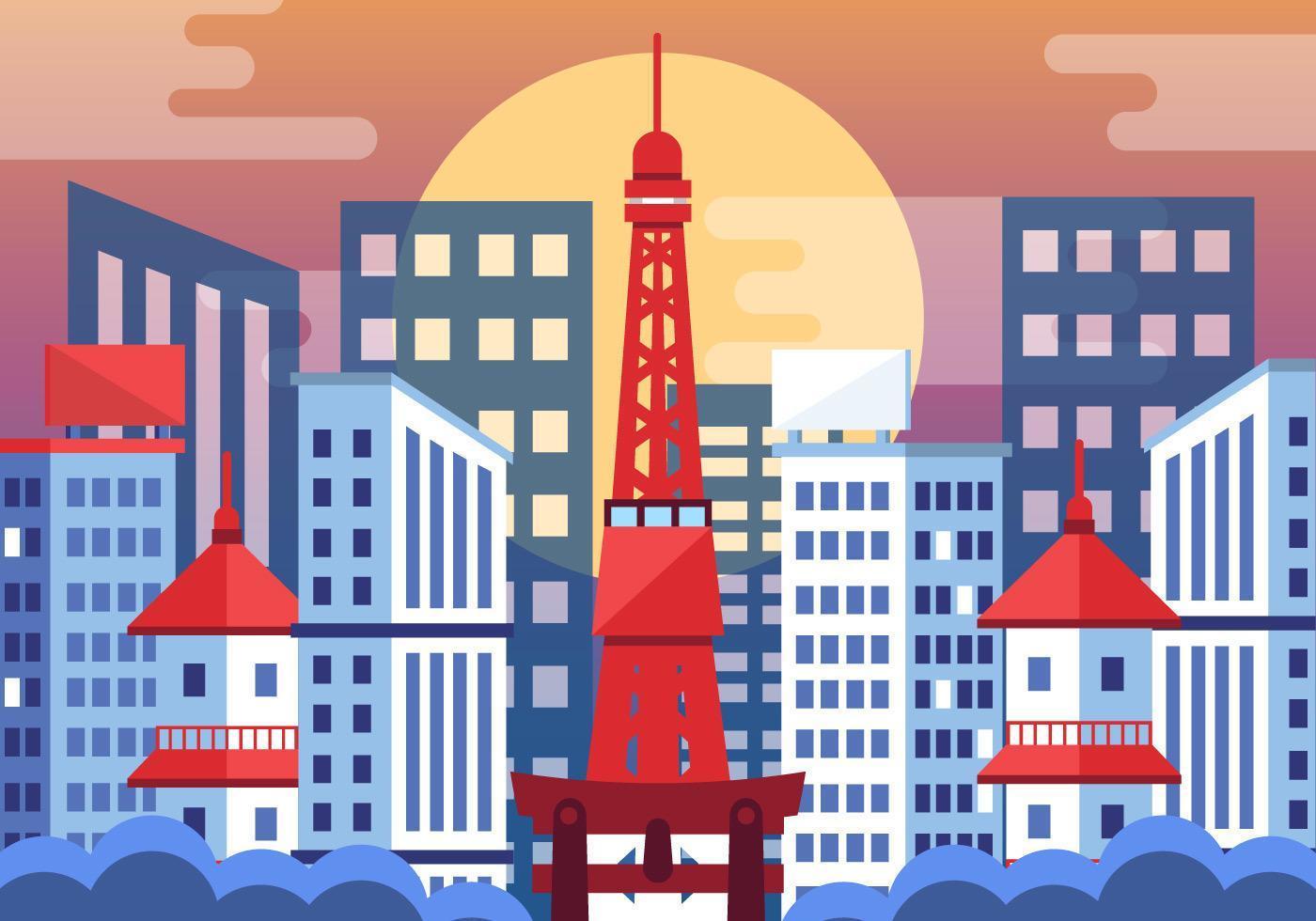 Tokyo Skyline vector