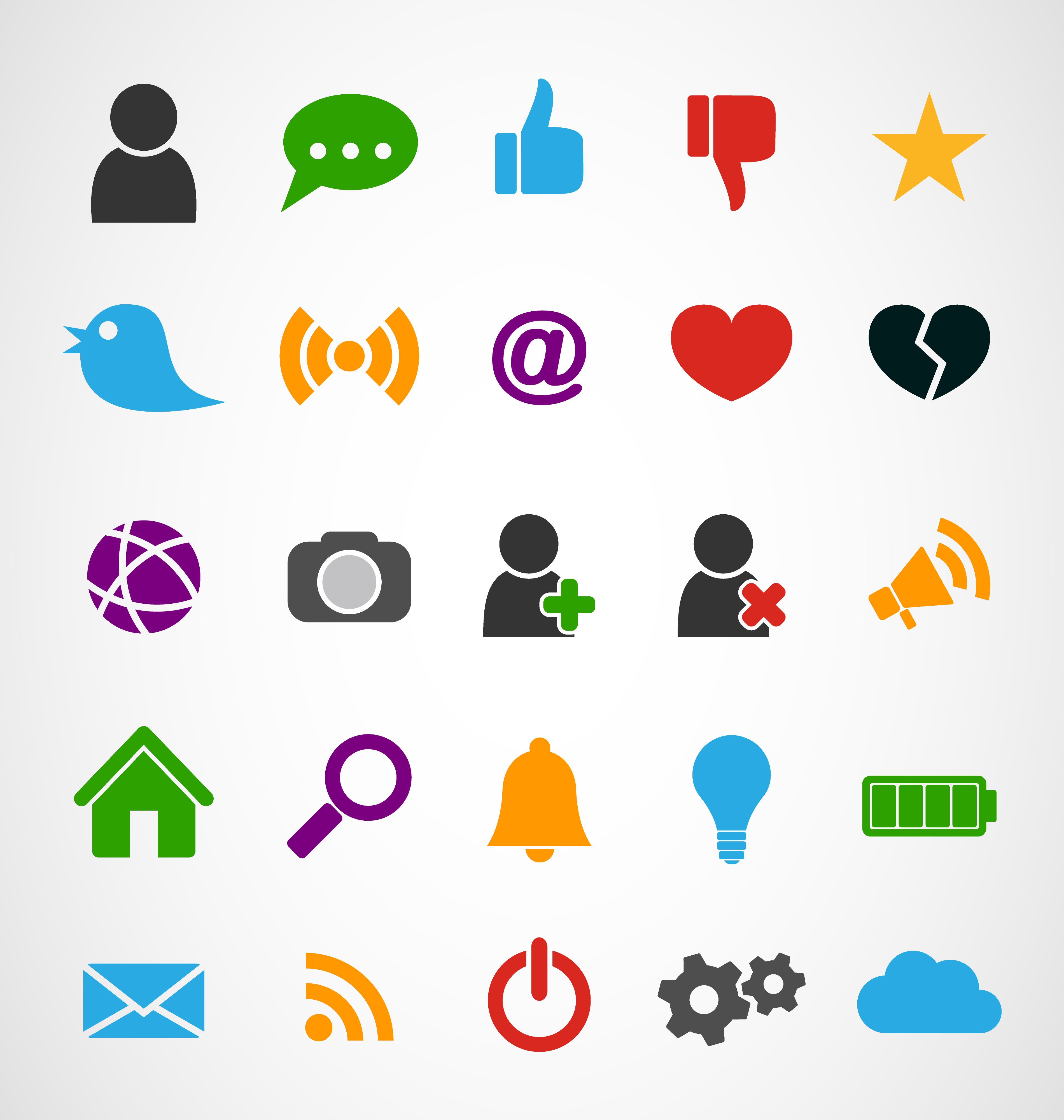 Download Common Web Icons, graphic illustratin vector 274338 Vector Art at Vecteezy