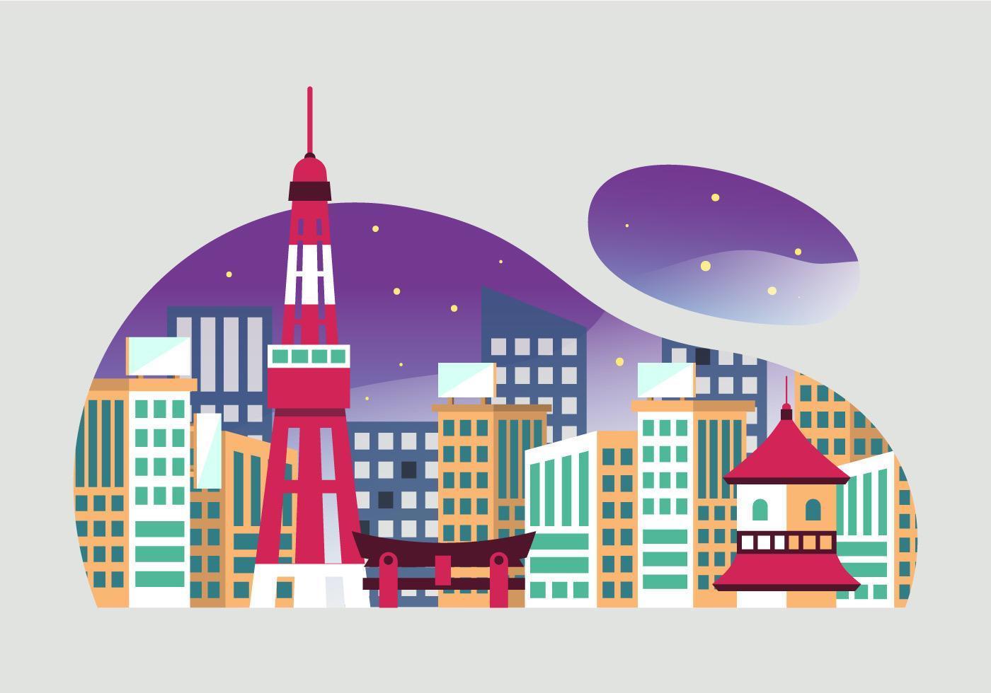 Tokyo Landmark vector