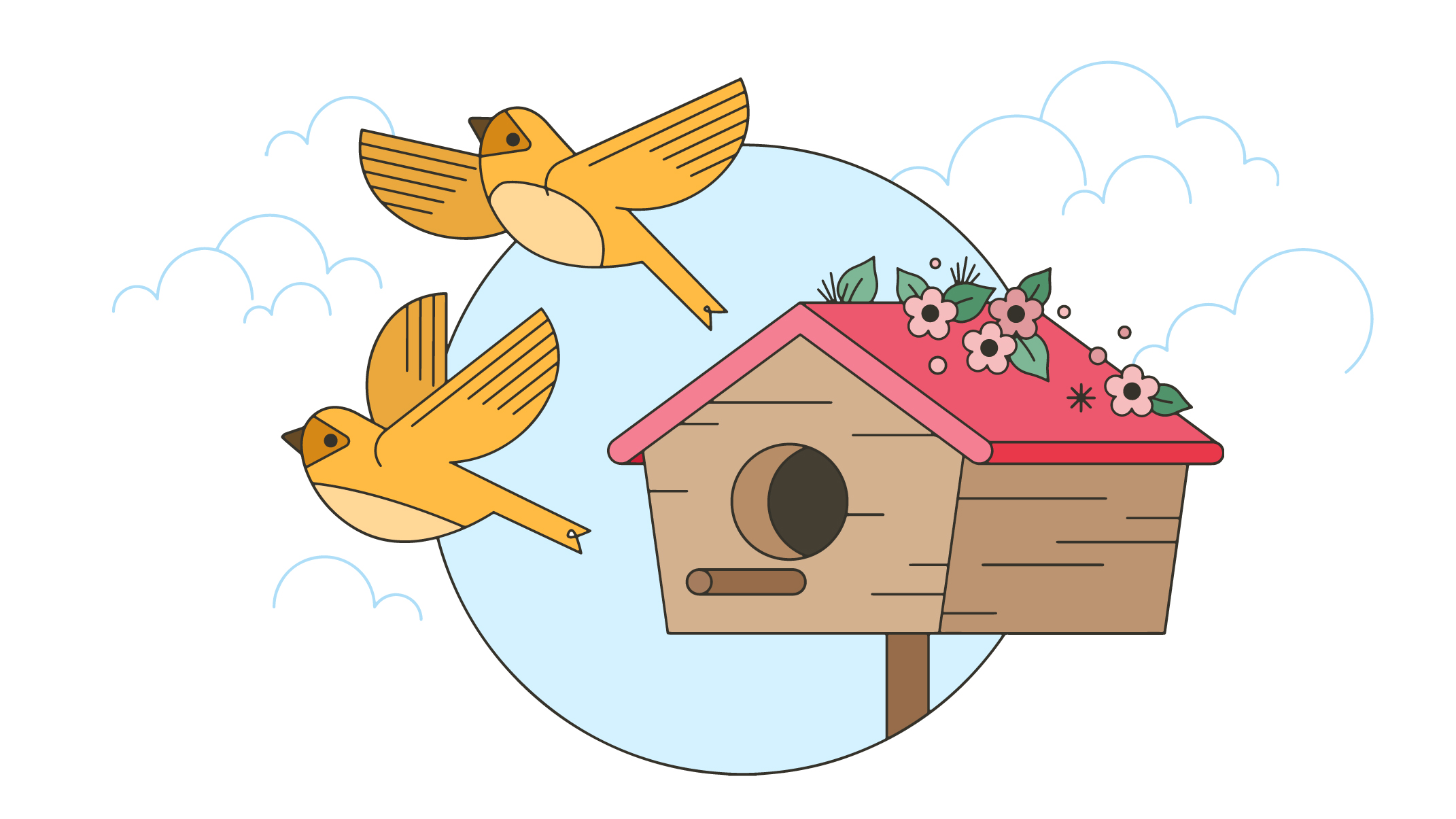 Aviary Vector 274350 Vector Art at Vecteezy