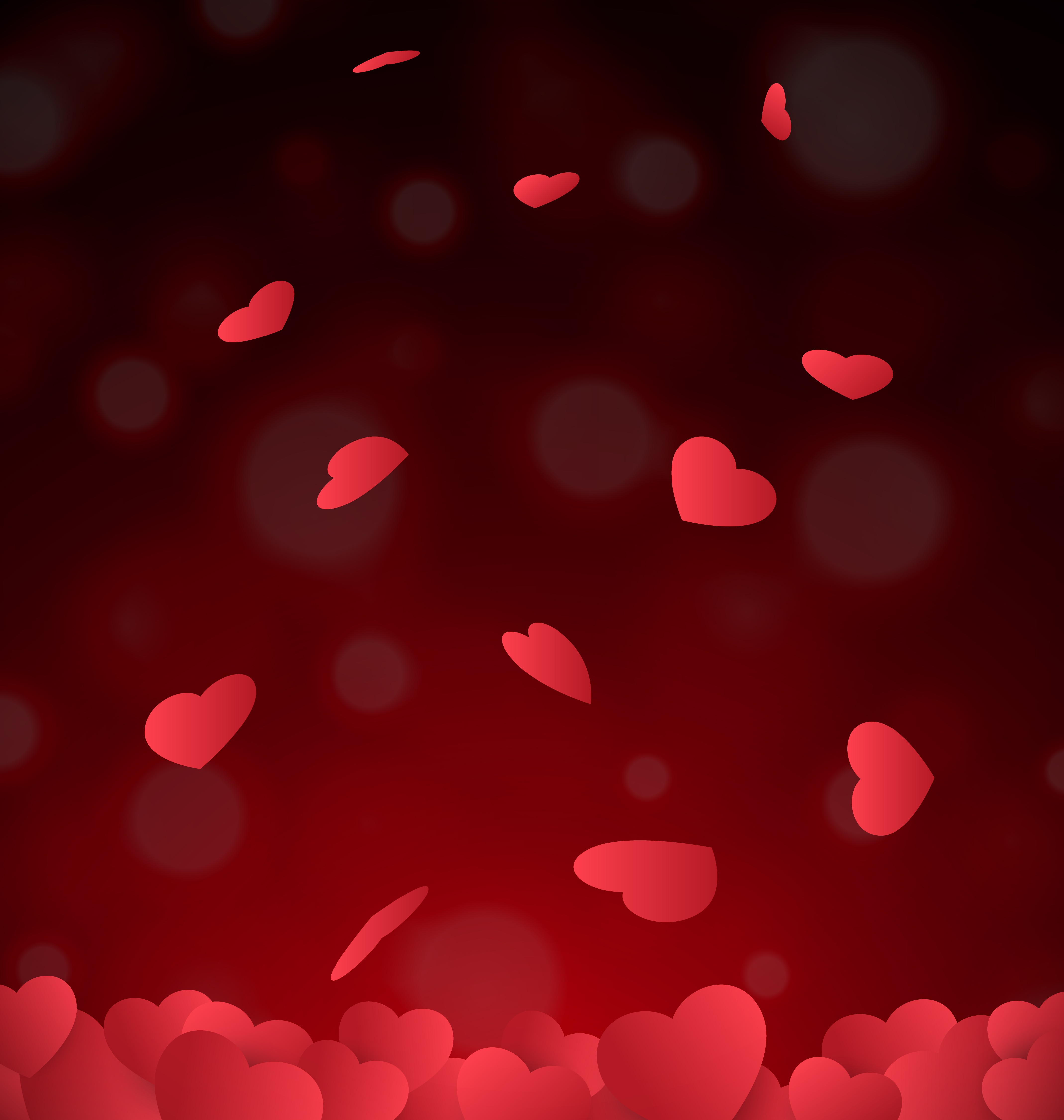 falling hearts flower falling hearts flower