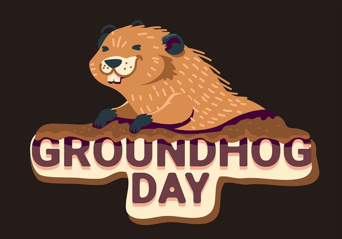 Ground Hog Day vector