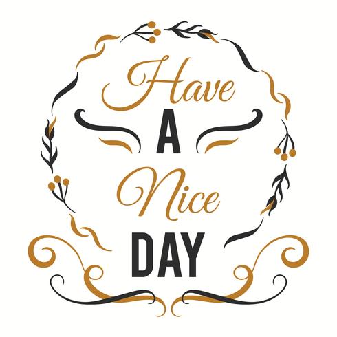 Hand drawn floral card with sample text vector