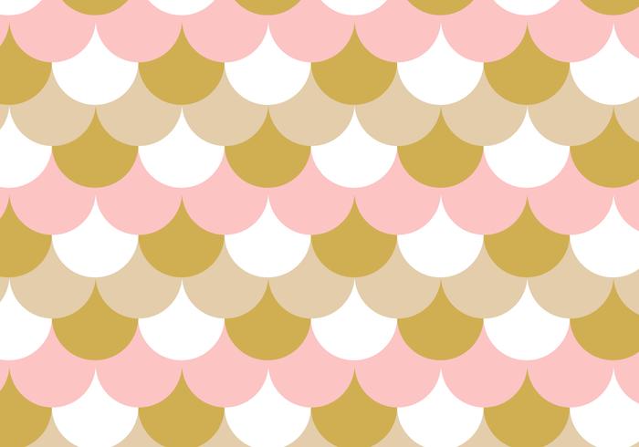 Fish Scales Rose Gold Background Pattern vector