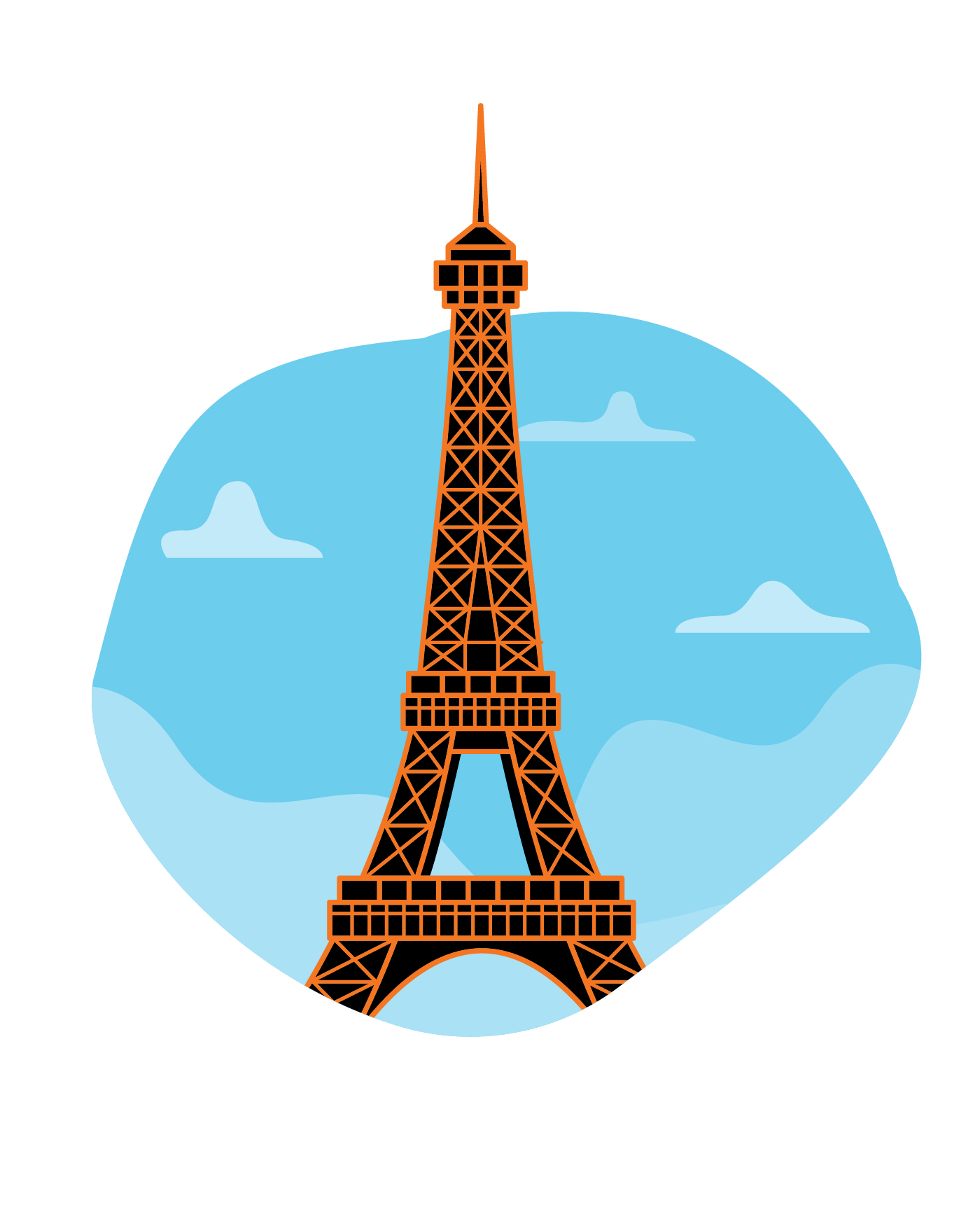 Eiffel Tower Vector 274472 Vector Art at Vecteezy