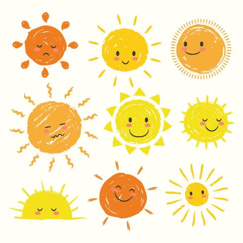 Sun Clipart Set vector