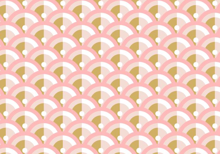 Art Deco Rose Gold Background Pattern vector