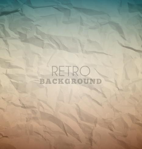 Retro crumpled background vector