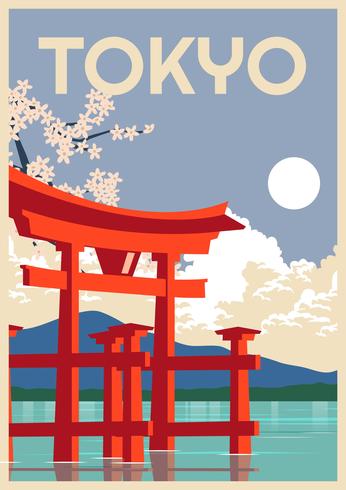 Beautiful Tokyo vector