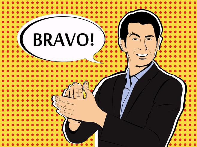 Bravo Pop Art Style vector