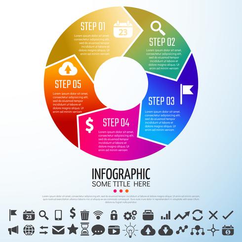 infografía plantilla de diseño vector