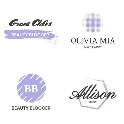 Feminine Vintage Retro Vector Logo