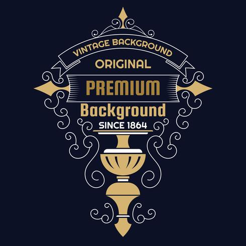 Vintage flyer background Design Template vector