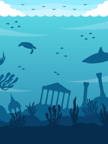 Awesome Ocean Background Vector	