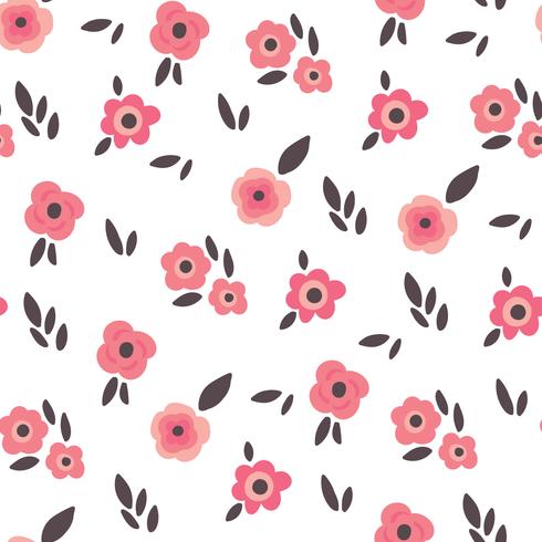 Fondo floral dulce y delicado vector