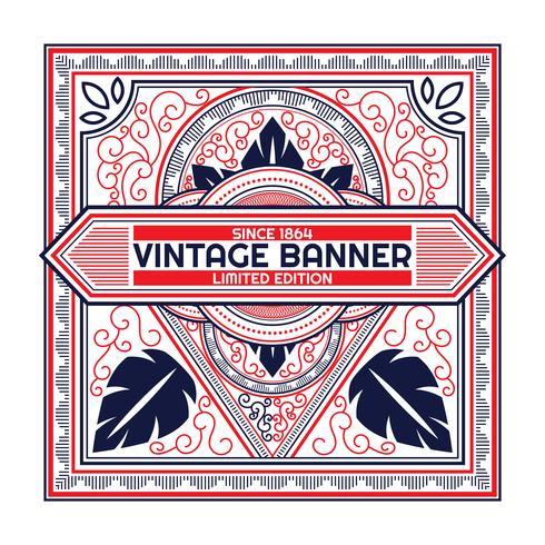 Vintage flyer background Design Template vector