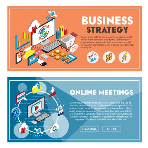 illustration of info graphic business concept in isometric 3d graphic vector