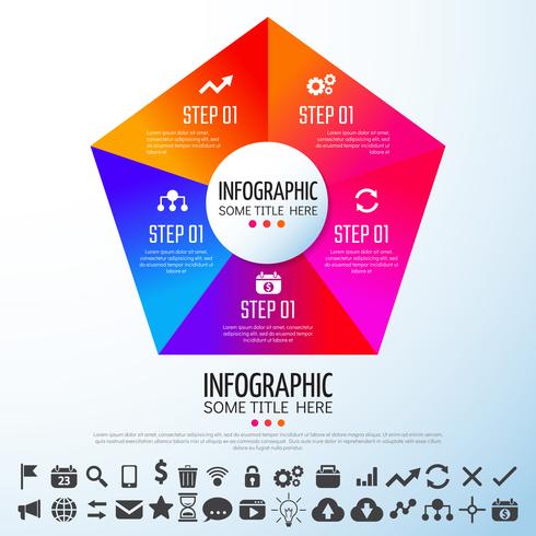 infografía plantilla de diseño vector