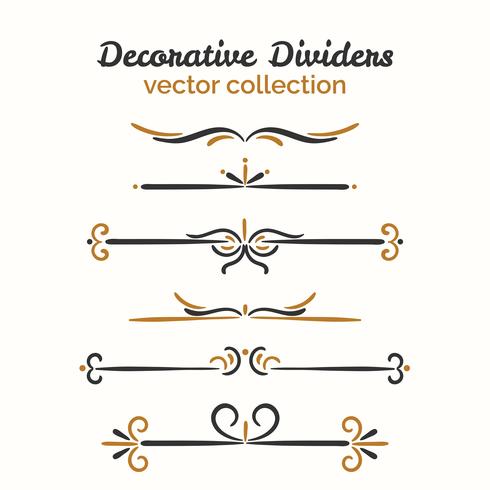 Elementos decorativos ornamentales vector