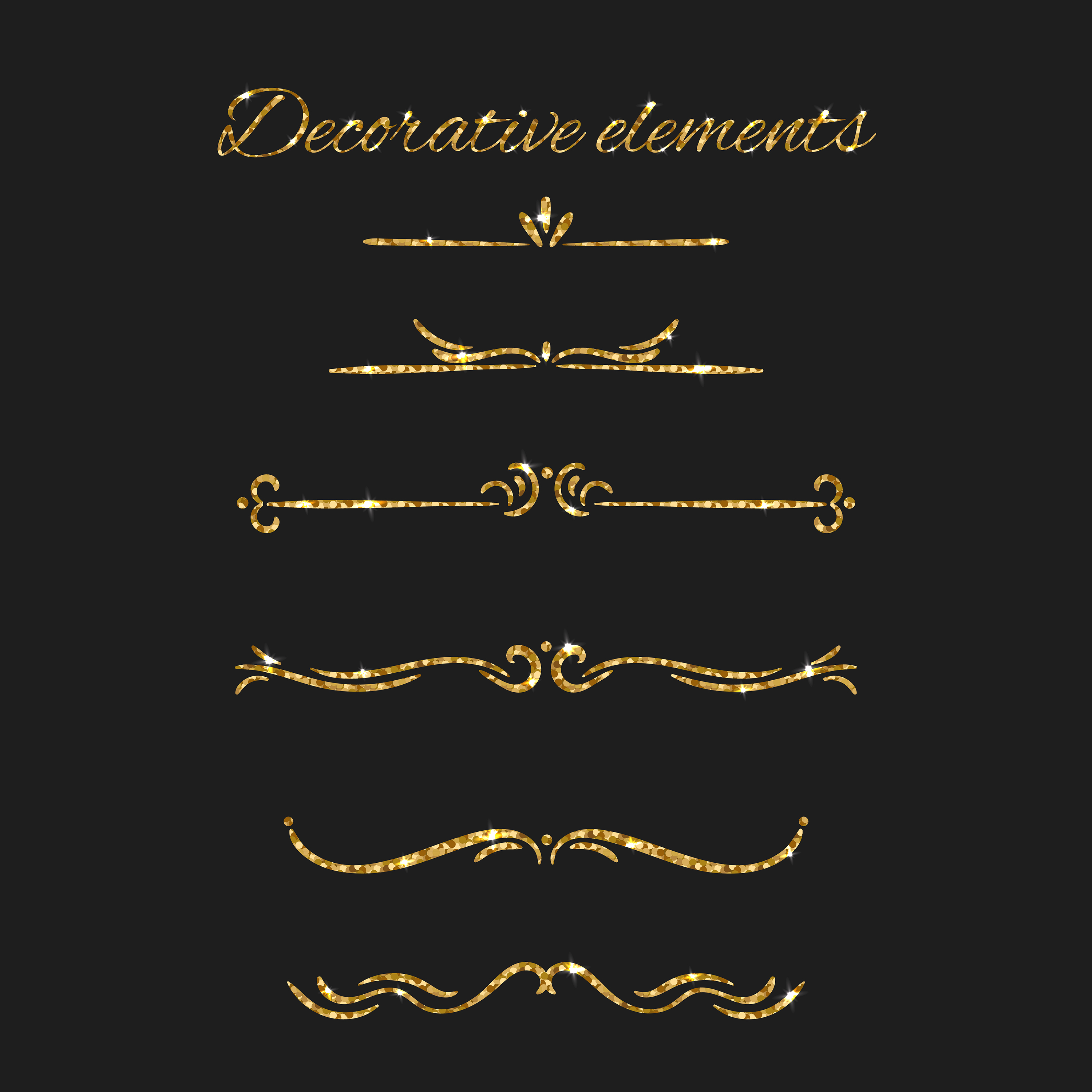 Ornamental decorative elements set 275042 Vector Art at Vecteezy