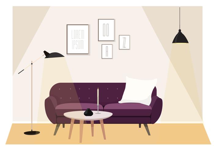 Vector Livingroom Illustration