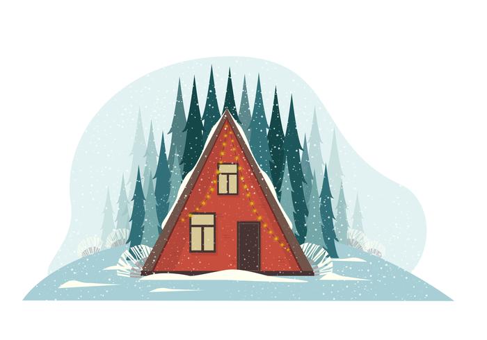 Vector Winter Landscape illustration