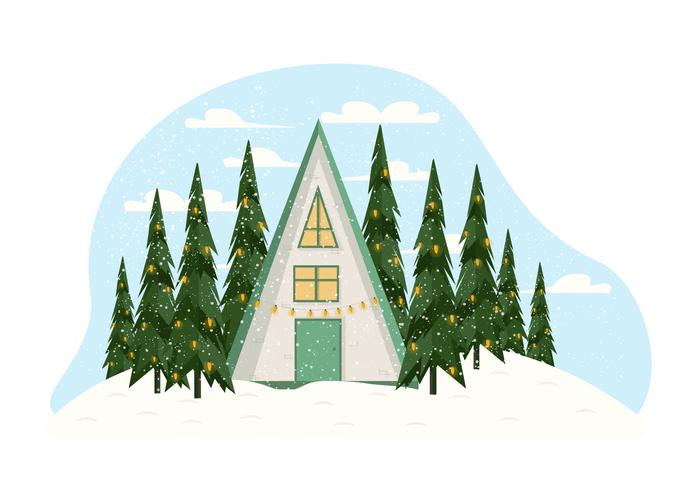 Vector Winter Landscape illustration