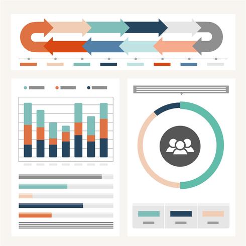 Vector ilustración infografía