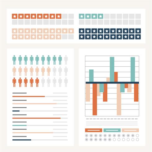 Vector ilustración infografía