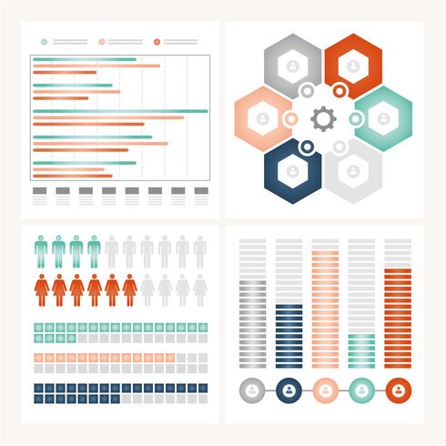 Vector ilustración infografía