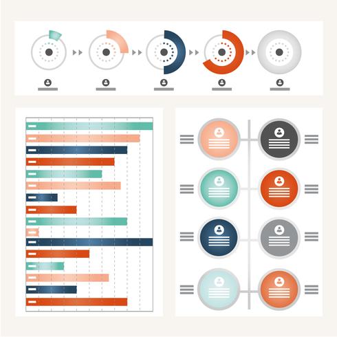 Vector ilustración infografía