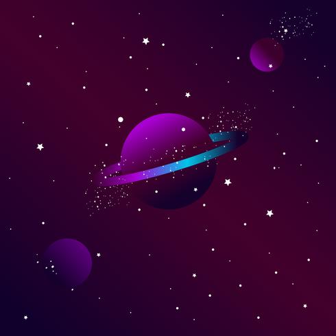 Galaxy Background Vector 