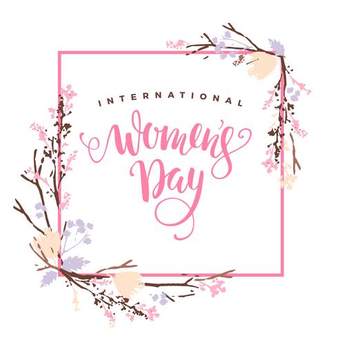 International Women s Day. Vector template